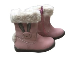 Harper Canyon Baby Pink Faux Leather Bunny Boot